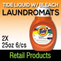 Tide Laundry Liquid W/ Bleach 2X (25 oz) (6/cs)